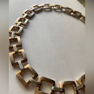 Vintage Geometric Metal Necklace